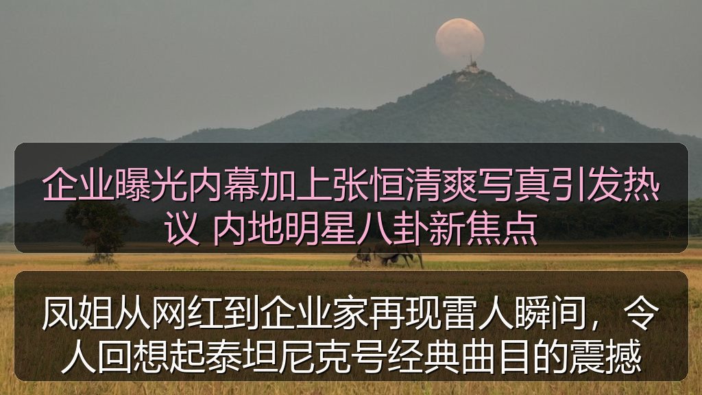 凤姐从网红到企业家再现雷人瞬间，令人回想起泰坦尼克号经典曲目的震撼
