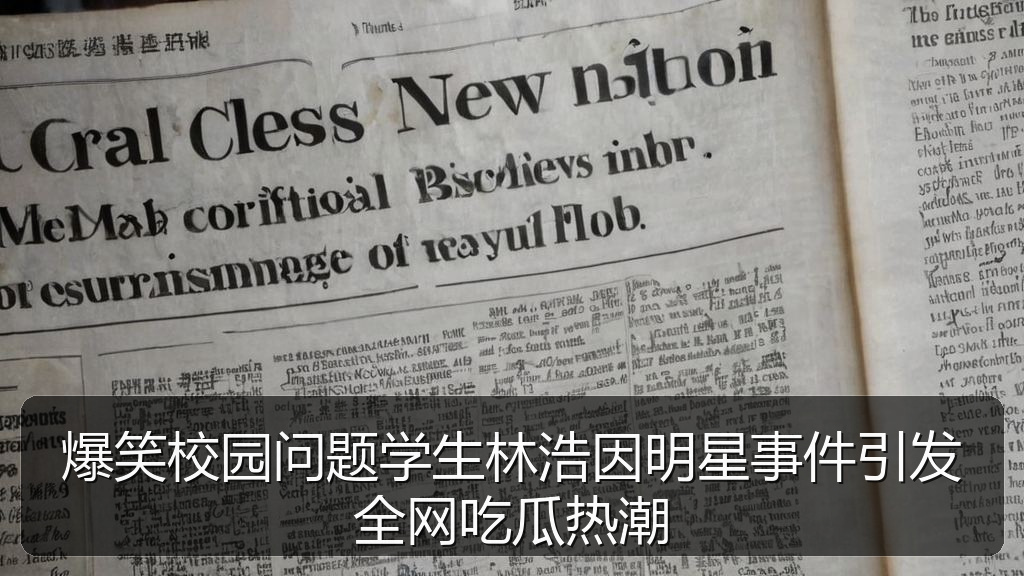 爆笑校园问题学生林浩因明星事件引发全网吃瓜热潮