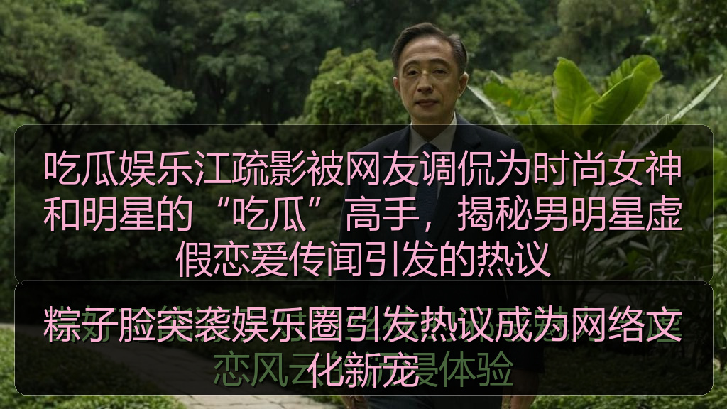 吃瓜娱乐江疏影被网友调侃为时尚女神和明星的“吃瓜”高手，揭秘男明星虚假恋爱传闻引发的热议