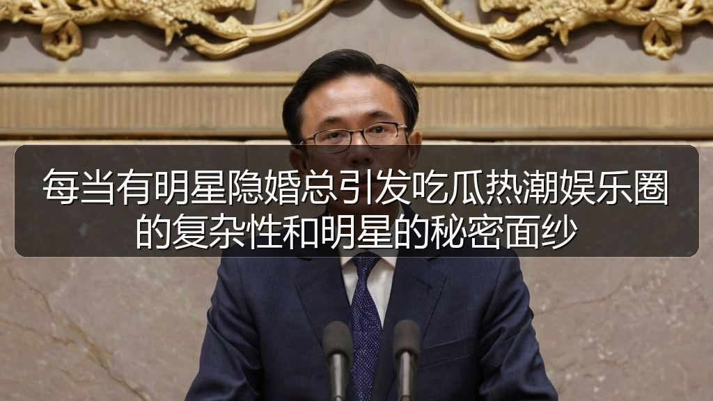 每当有明星隐婚总引发吃瓜热潮娱乐圈的复杂性和明星的秘密面纱
