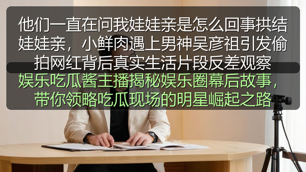 他们一直在问我娃娃亲是怎么回事拱结娃娃亲，小鲜肉遇上男神吴彦祖引发偷拍网红背后真实生活片段反差观察