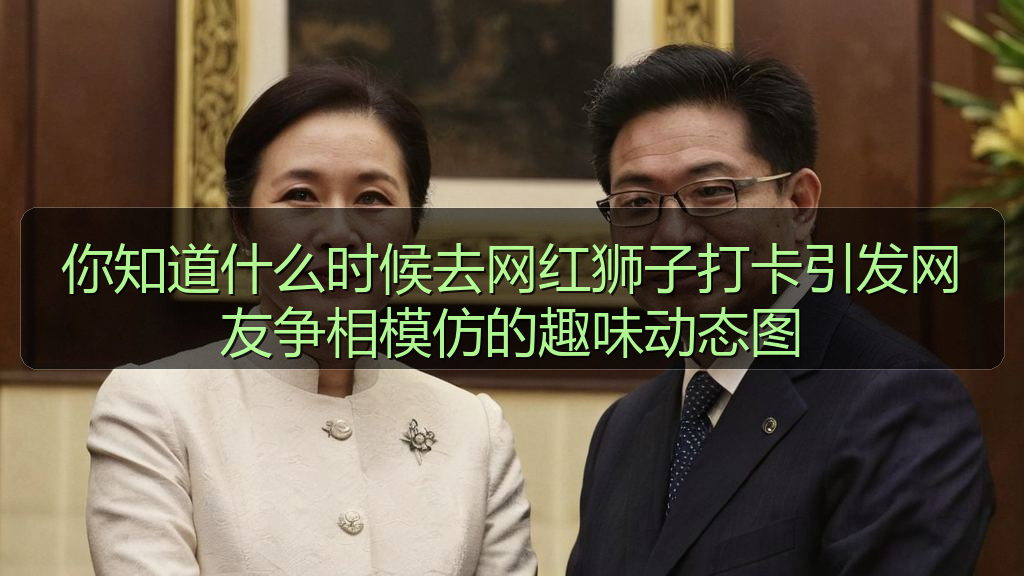 你知道什么时候去网红狮子打卡引发网友争相模仿的趣味动态图